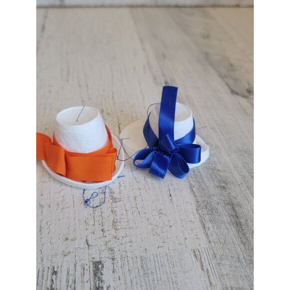 Mini Church Top Hat both variety set ornament Xmas - Picture 5 of 10